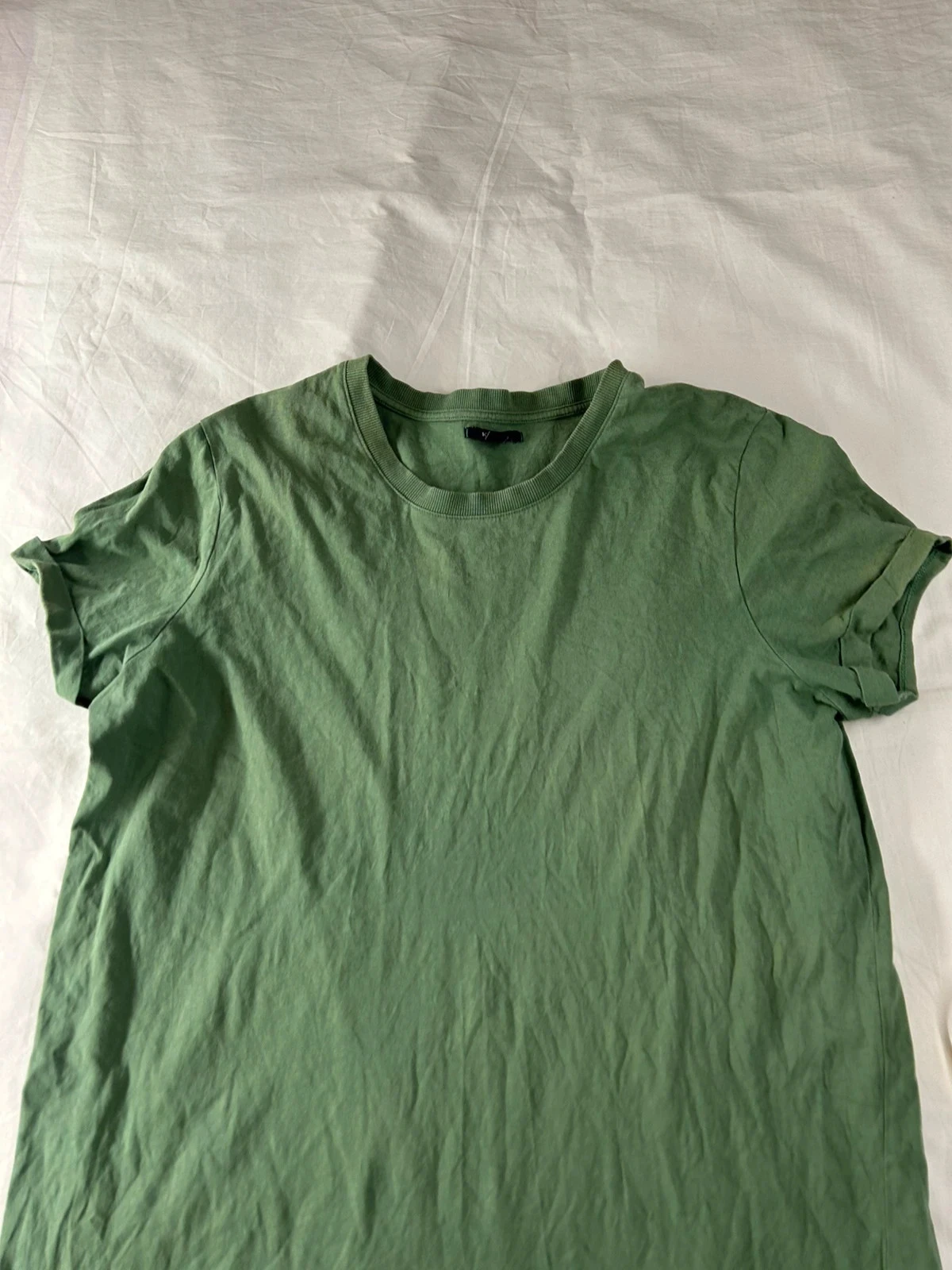 Dark green solid vintage Kiabi t-shirt – photo 3